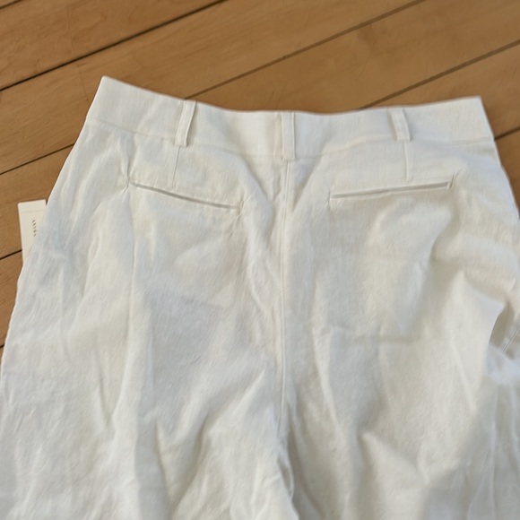 NWT Linen Anthropologie large white pants linen - Picture 7 of 9